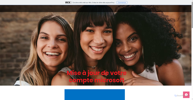 Security scan screenshot of https://camsinfinityprod1.wixsite.com/my-site