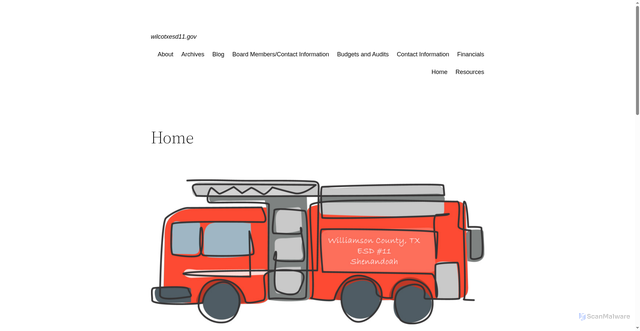 Security scan screenshot of https://wilcotxesd11.gov/