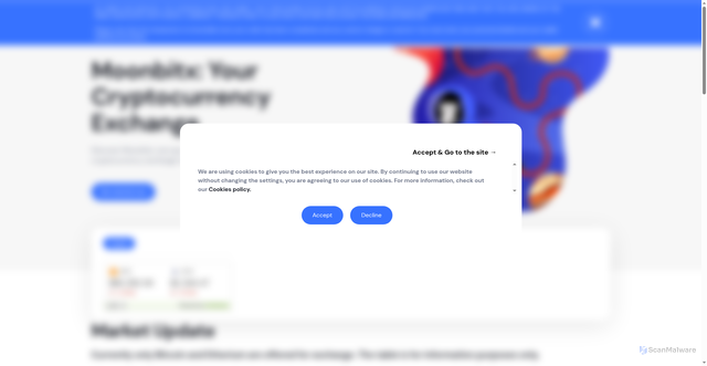 Security scan screenshot of https://www.moonbitx.com/