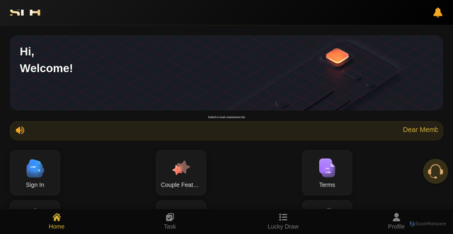 Security scan screenshot of https://slh008.com/