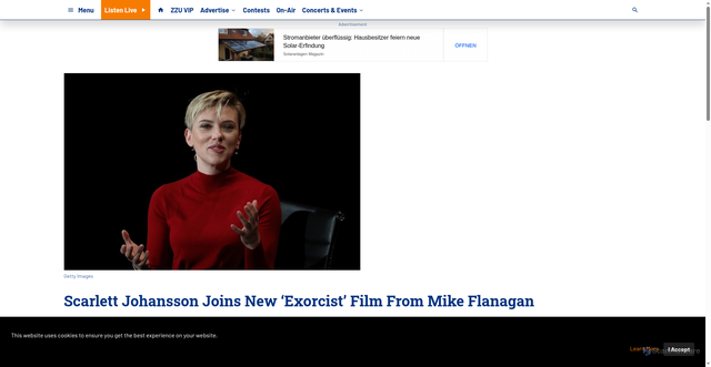 Security scan screenshot of https://929zzu.com/2025/11/24/scarlett-johansson-joins-new-exorcist-film-from-mike-flanagan/