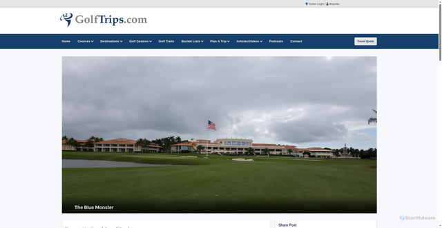 Security scan screenshot of https://www.golftrips.com/articles/trump-doral-review-golf