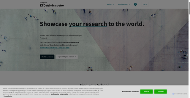 Security scan screenshot of https://www.etdadmin.com/