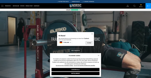 Security scan screenshot of https://ntgear.se