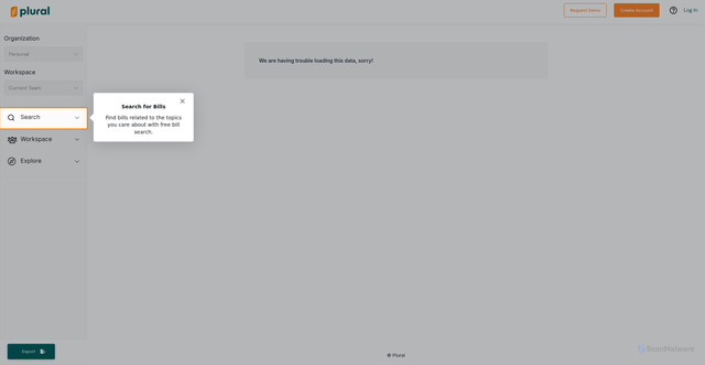 Security scan screenshot of https://pluralpolicy.com/app/person/7630