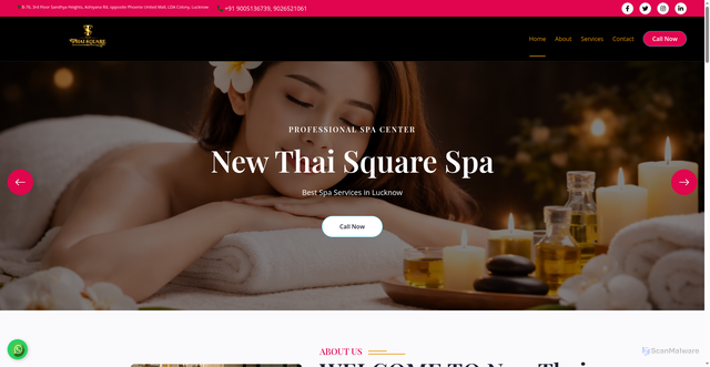 Security scan screenshot of https://newthaisquare.live/