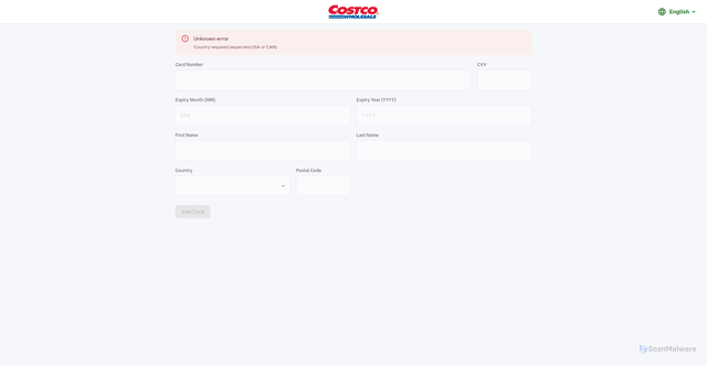 Security scan screenshot of https://tokenizer.membership.costco.com