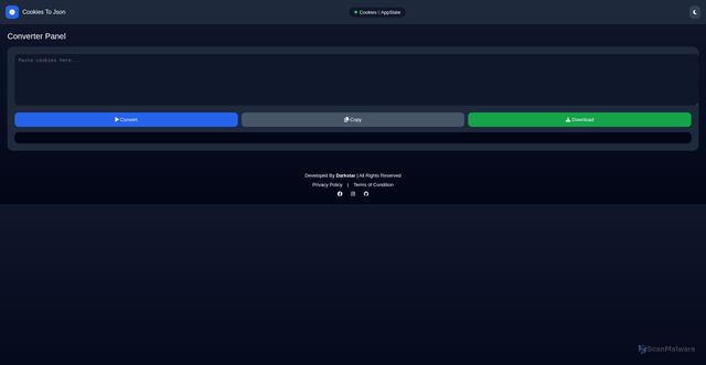 Security scan screenshot of https://darkstar-cookies-2-json-lewm01rpzw.edgeone.app/