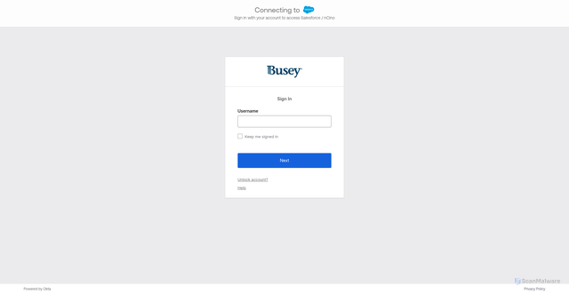 Security scan screenshot of https://busey--sdmoc.vf.force.com