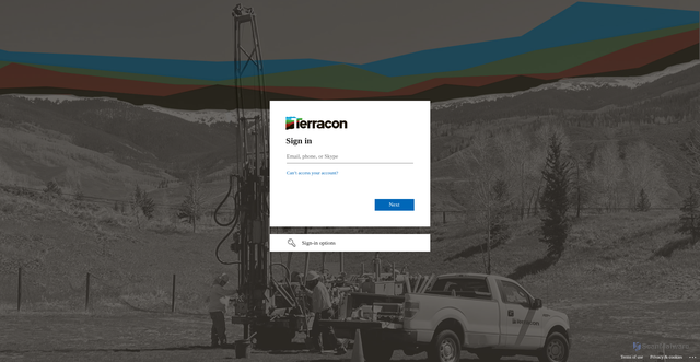 Security scan screenshot of https://terracon.sabacloud.com