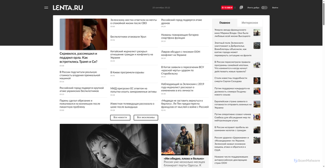 Security scan screenshot of https://api.lenta.ru