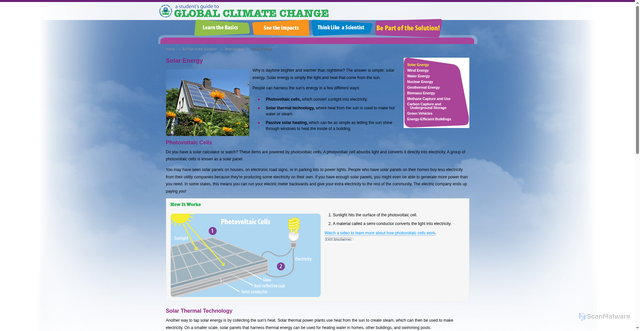 Security scan screenshot of https://archive.epa.gov/climatechange/kids/solutions/technologies/solar.html