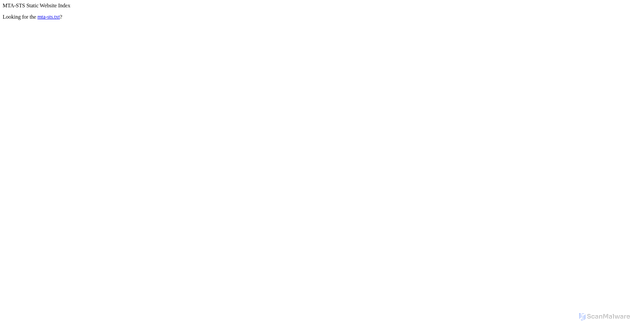 Security scan screenshot of https://mta-sts.sbsbelgium.be