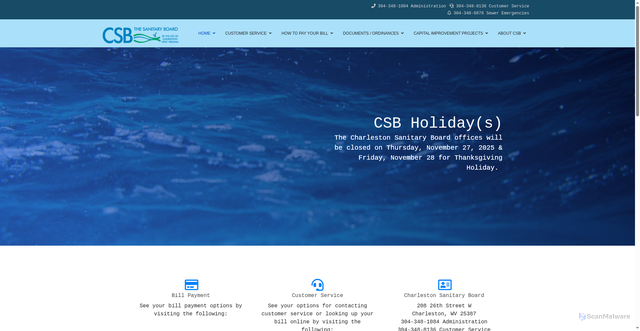 Security scan screenshot of https://csbwv.gov/