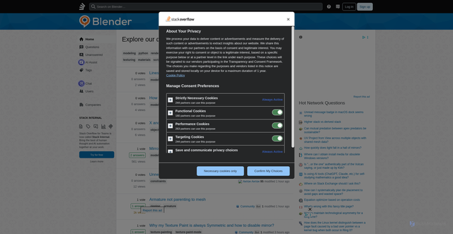 Security scan screenshot of https://blender.stackexchange.com