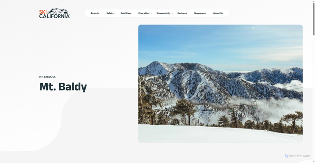 Security scan screenshot of https://skicalifornia.org/resorts/mt-baldy