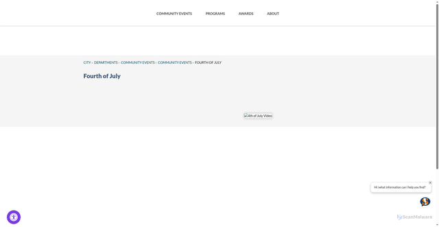 Security scan screenshot of https://sandy.utah.gov/fourth-of-july