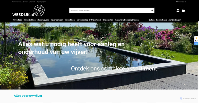 Security scan screenshot of https://www.wesdijk.nl