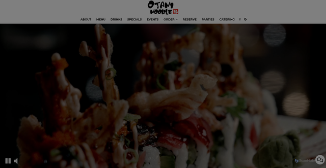 Security scan screenshot of https://otaninoodle.com/