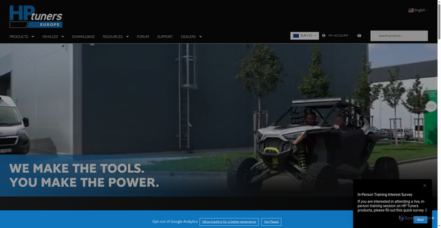 Security scan screenshot of https://www.hptuners.com