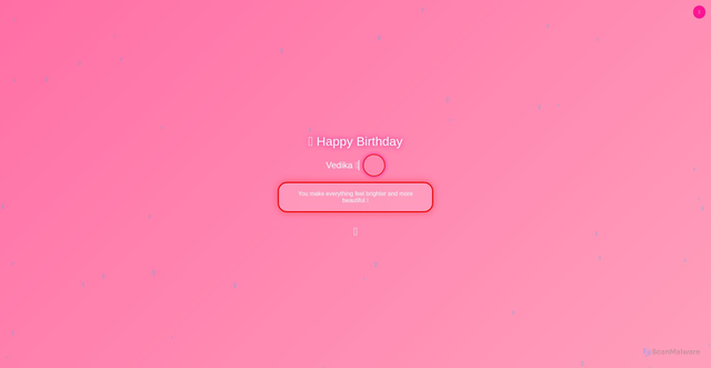 Security scan screenshot of https://hbdavedika-ifi6a4gi3r.edgeone.app/