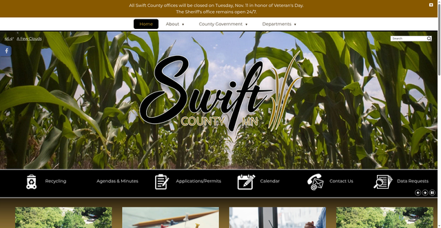 Security scan screenshot of https://swiftcounty.gov/