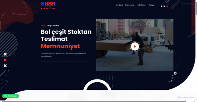 Security scan screenshot of https://sirrikaplama.com