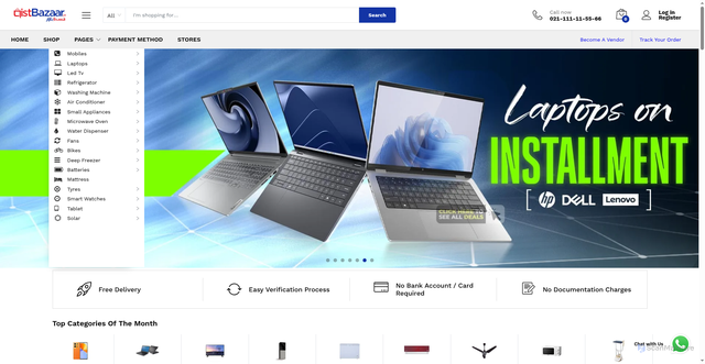 Security scan screenshot of https://www.qistbazaar.pk