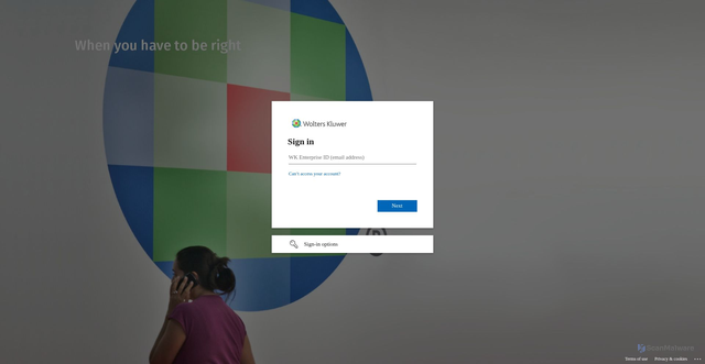 Security scan screenshot of https://wolterskluwer.io