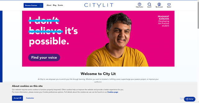 Security scan screenshot of https://www.citylit.ac.uk/