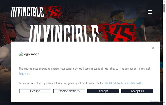 Security scan screenshot of https://invinciblevs.com/