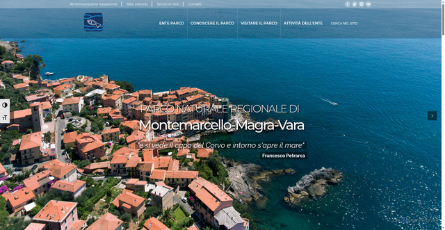 Security scan screenshot of https://www.parcomagra.it/