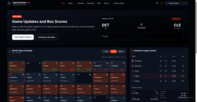 Security scan screenshot of https://tigerschedule.me/calendar/