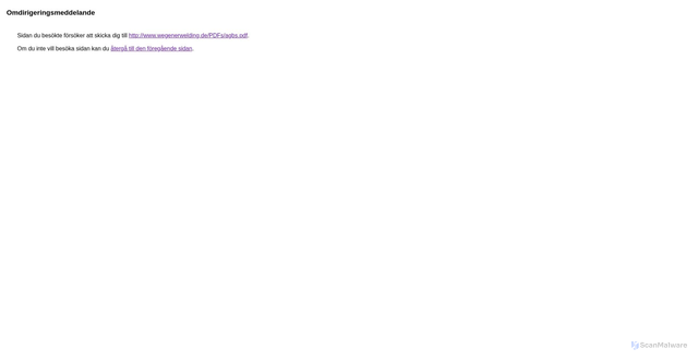 Security scan screenshot of https://www.google.com/url?q=http://www.wegenerwelding.de/PDFs/agbs.pdf