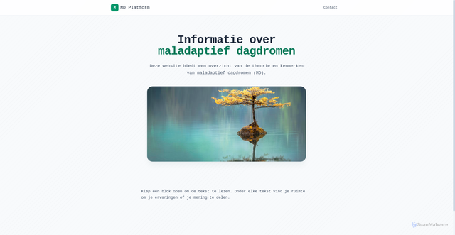 Security scan screenshot of https://maladaptiefdagdromen.nl/