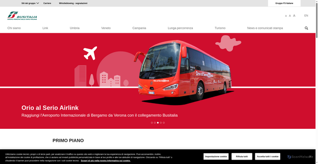 Security scan screenshot of https://www.fsbusitalia.it/