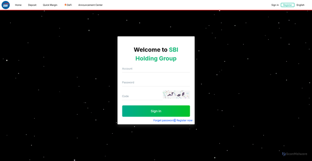 Security scan screenshot of http://sblbank.tech/Login/index/Lang/en-us