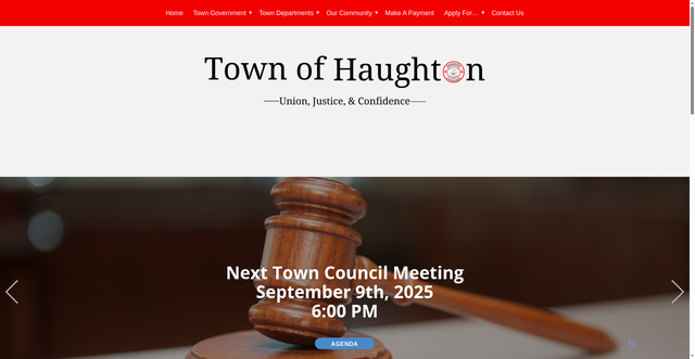 Security scan screenshot of https://haughtonla.gov/