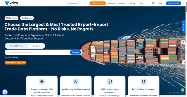 Security scan screenshot of https://wwwvolza.com/