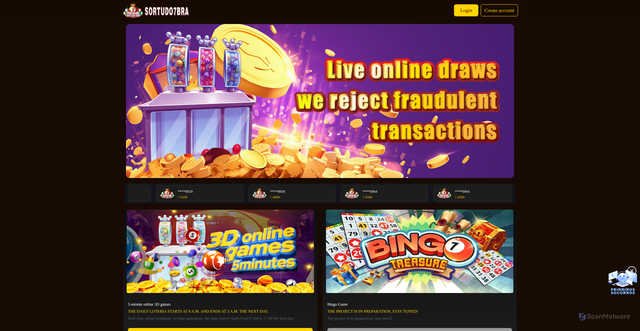 Security scan screenshot of http://sortudo7bra.com/