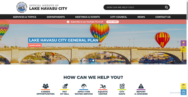 Security scan screenshot of https://www.lhcaz.gov/