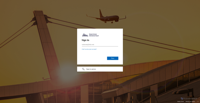 Security scan screenshot of https://rduaa1-my.sharepoint.com