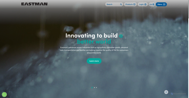 Security scan screenshot of https://eastman.com