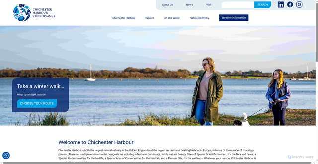 Security scan screenshot of https://www.conservancy.co.uk/