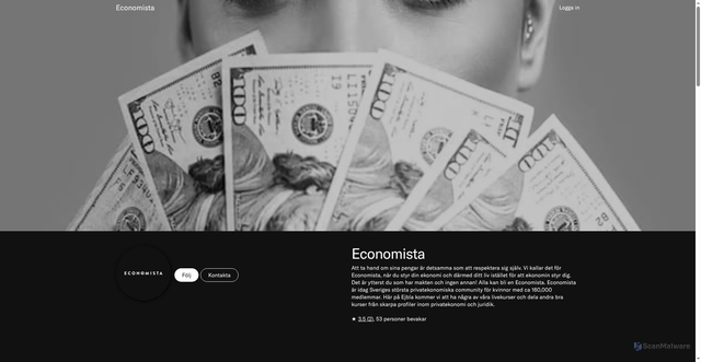Security scan screenshot of https://economista.se