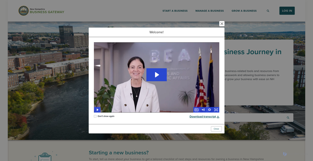 Security scan screenshot of https://www.nhbusinessgateway.gov/s/