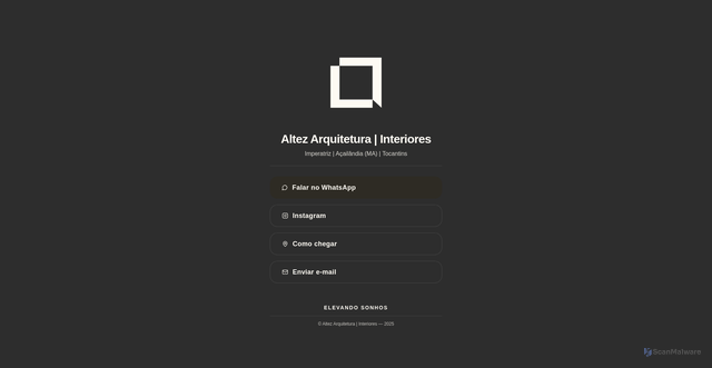 Security scan screenshot of https://altezarquitetura.pages.dev/