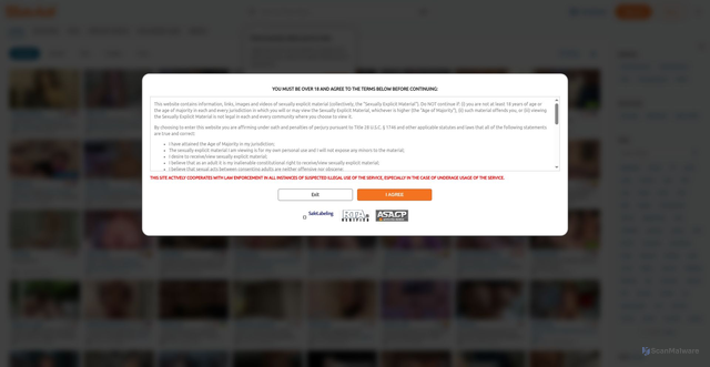 Security scan screenshot of https://www.chaturbate.com
