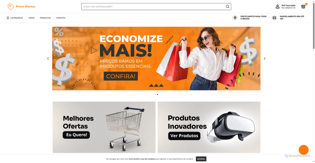 Security scan screenshot of https://lojaprimeofertas.com/