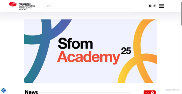 Security scan screenshot of https://fondazionemusicalevda.it/